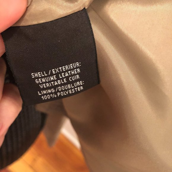 Moto-style Tan Leather Jacket Bagdley Mischka Collection - Picture 6 of 9